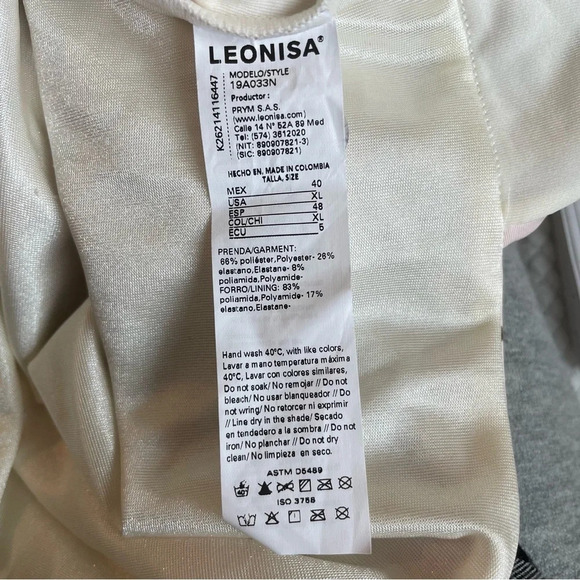 NWOT Leonisa graphic floral cutout keyhole one piece swimsuit 15024 - Picture 9 of 11